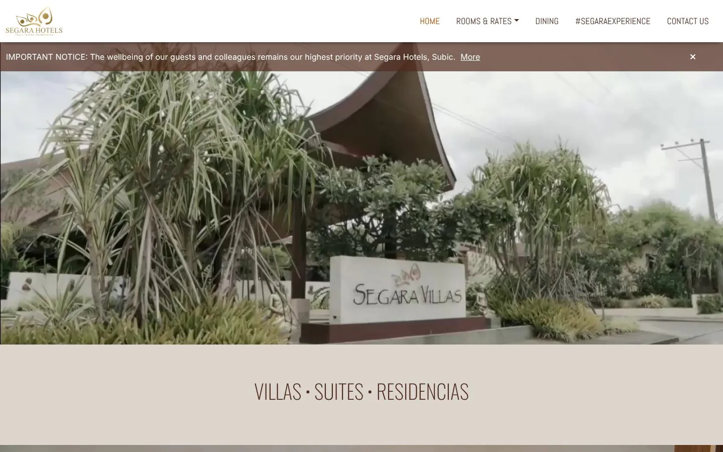 Homepage of segarareact.vercel.app